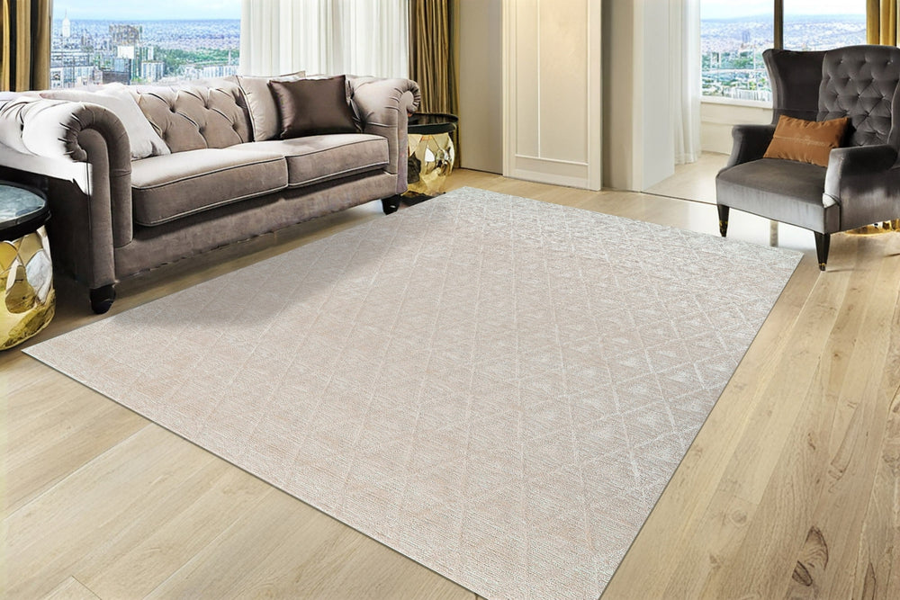 Dynamic Rugs Penta 6322 Cream Area Rug Room Scene Feature