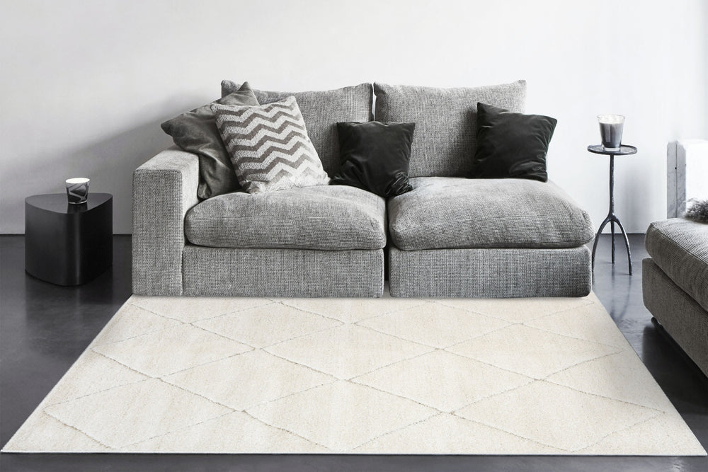 Dynamic Rugs Pike 11206 Ivory Area Rug Room Scene Feature