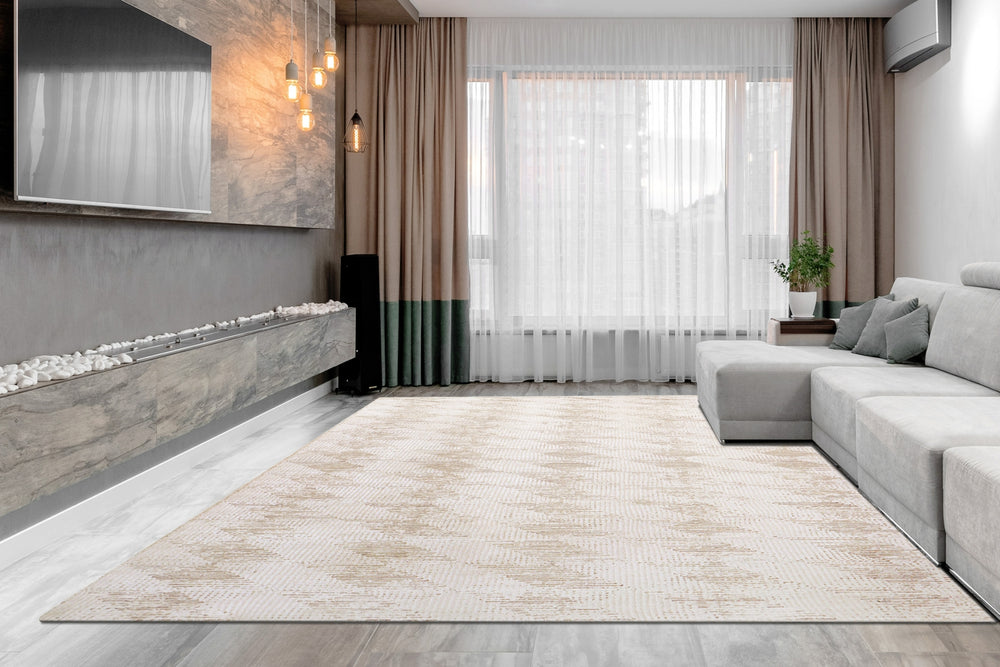 Dynamic Rugs Sahara 5976 Grey Area Rug Room Scene Feature