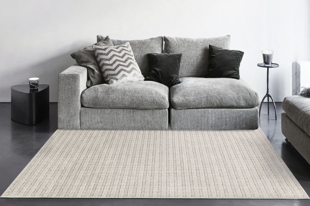 Dynamic Rugs Vuna 14954 Ivory/Grey Area Rug Room Scene Feature