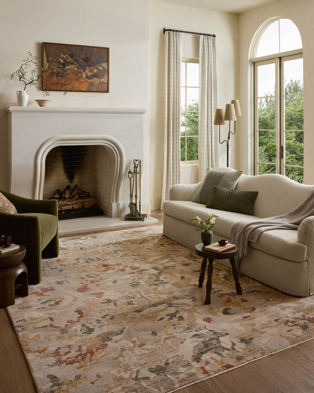 Loloi Eileen ELE-02 Mist / Sunset Area Rug Lifestyle Image Feature