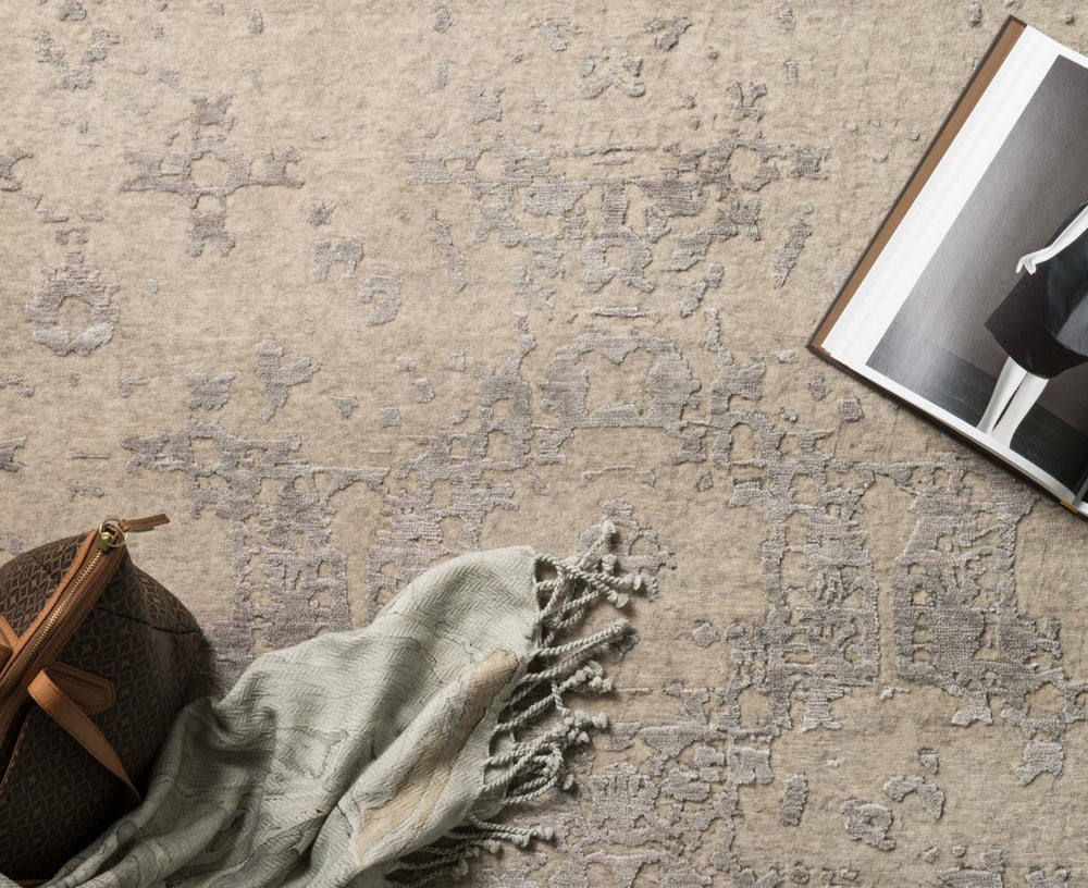 Loloi Elsa EF-01 Pewter Area Rug Lifestyle Image Feature