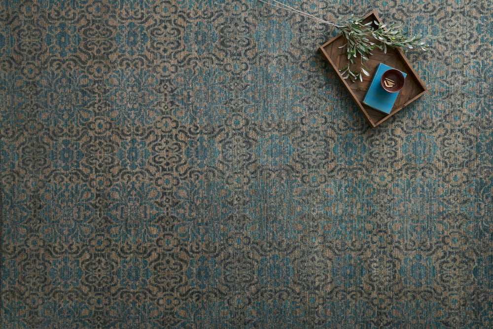 Loloi Essex EQ-02 Twill/Blue Area Rug Room Scene Feature