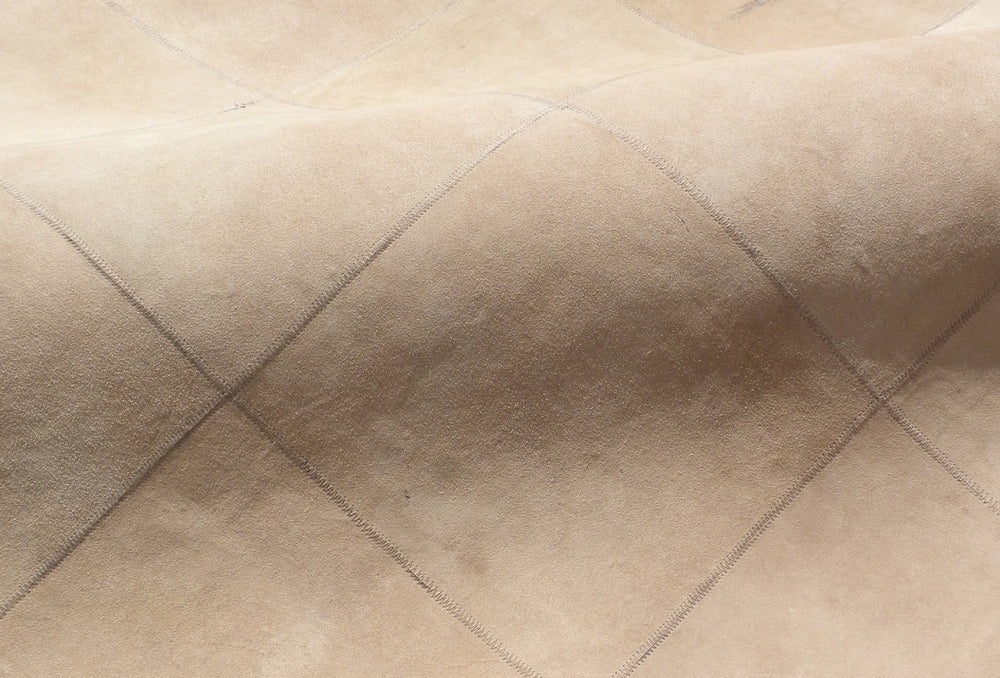 Exquisite Rugs Leather Suede 2185 Beige Area Rug Lifestyle Image Feature