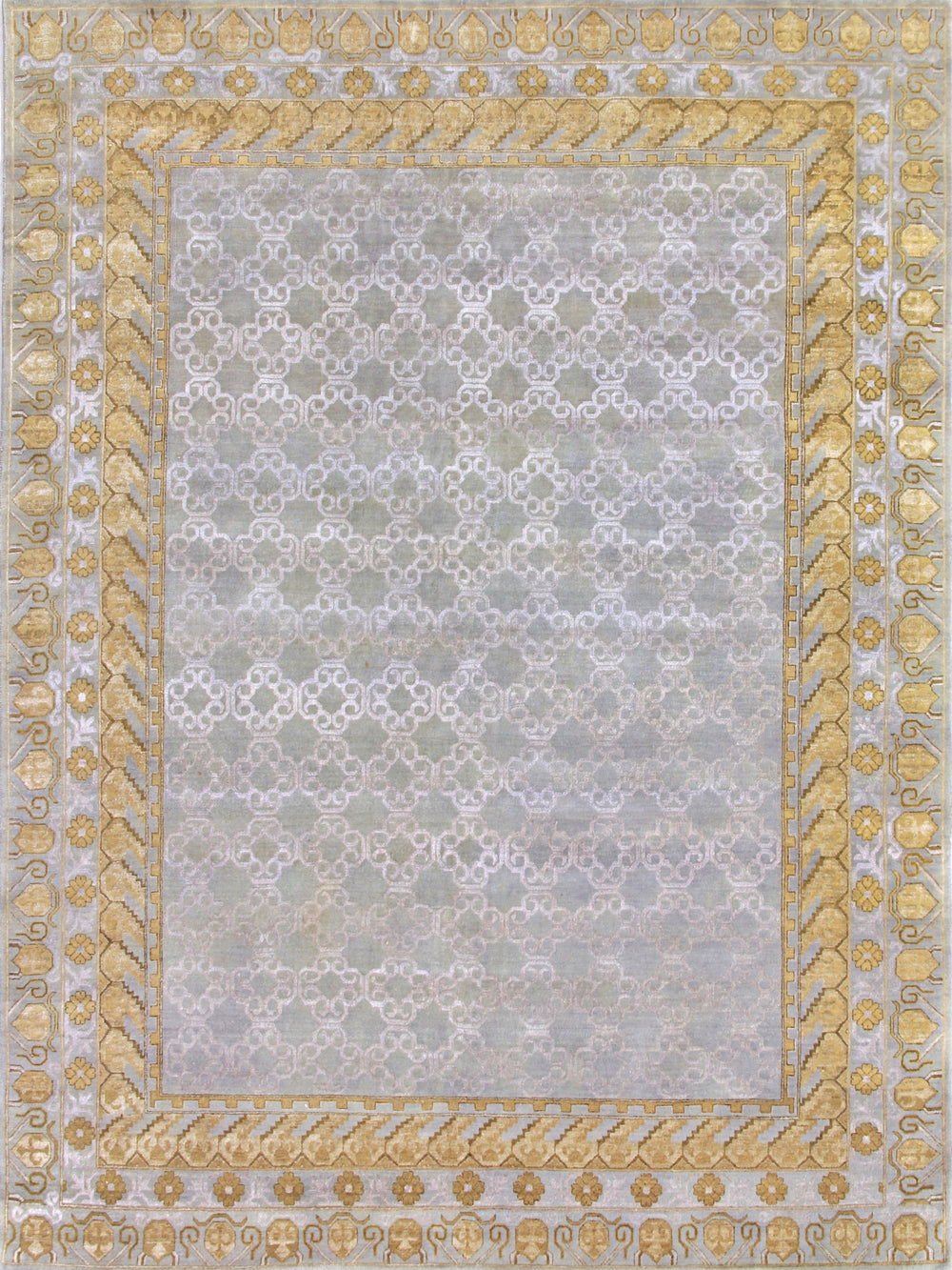 Exquisite Rugs Khotan 5017 Gray/Gold Area Rug