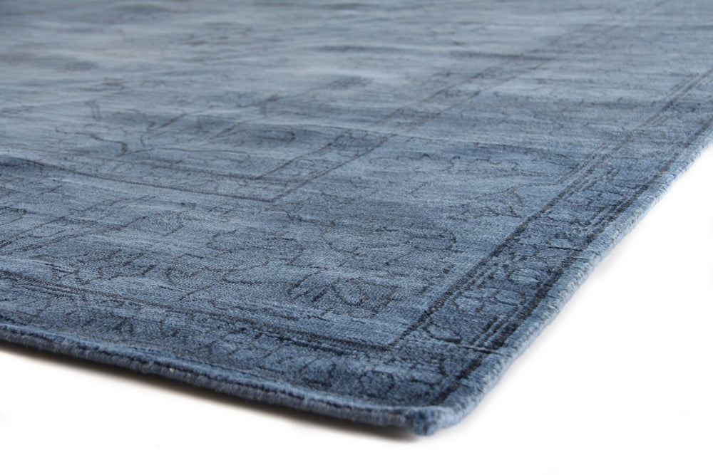 Exquisite Rugs Overdye 5028 Navy Area Rug Lifestyle Image Feature