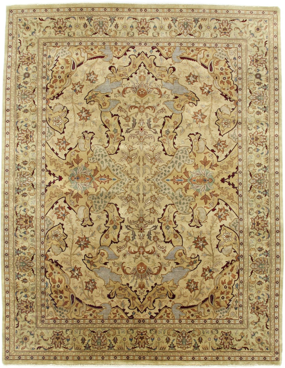 Exquisite Rugs Antique Weave Sultanabad 5990 Gold/Green Area Rug