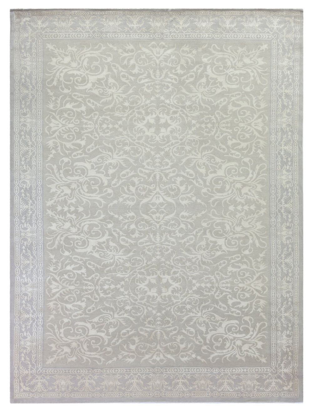 Exquisite Rugs Velvet 6371B Ivory/Silver Area Rug