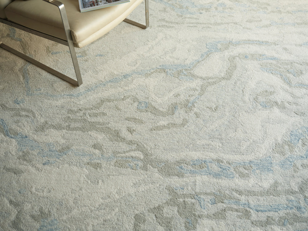 Exquisite Rugs Cortero 7162 Light Blue/Ivory Area Rug Lifestyle Image Feature