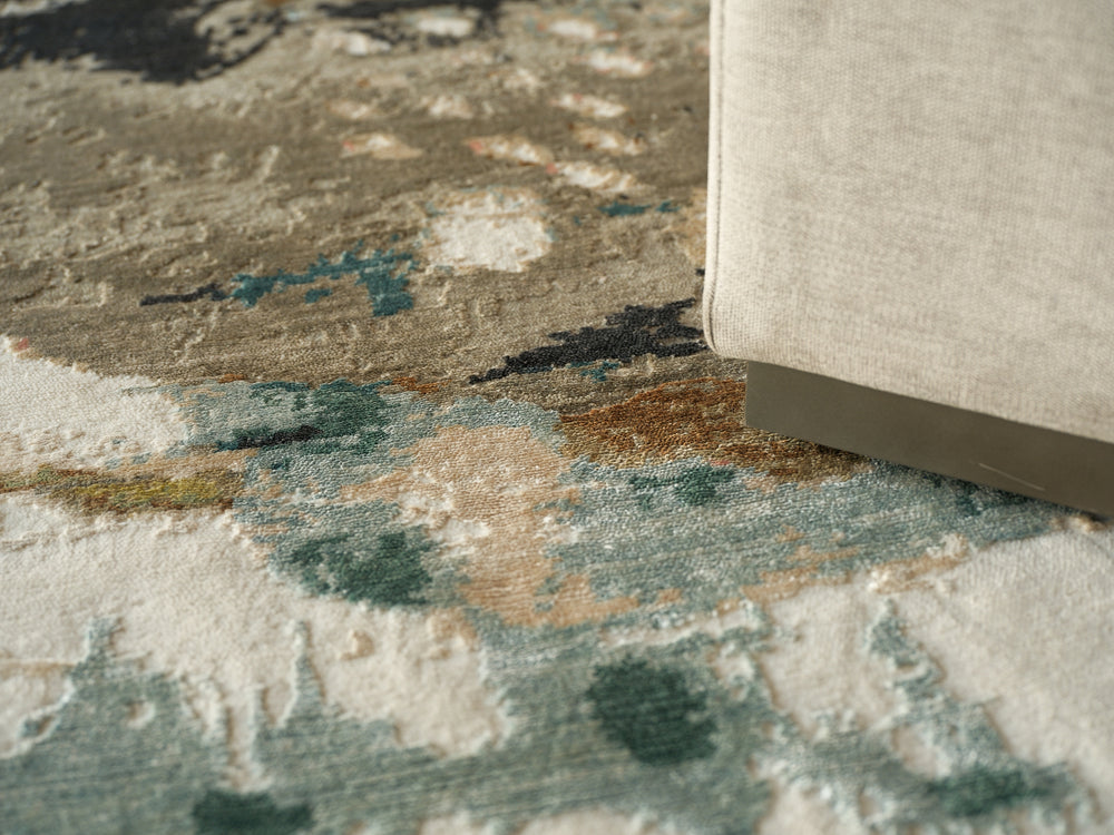 Exquisite Rugs Vibrance 7483 Pink/Peach/Multi Area Rug Lifestyle Image Feature