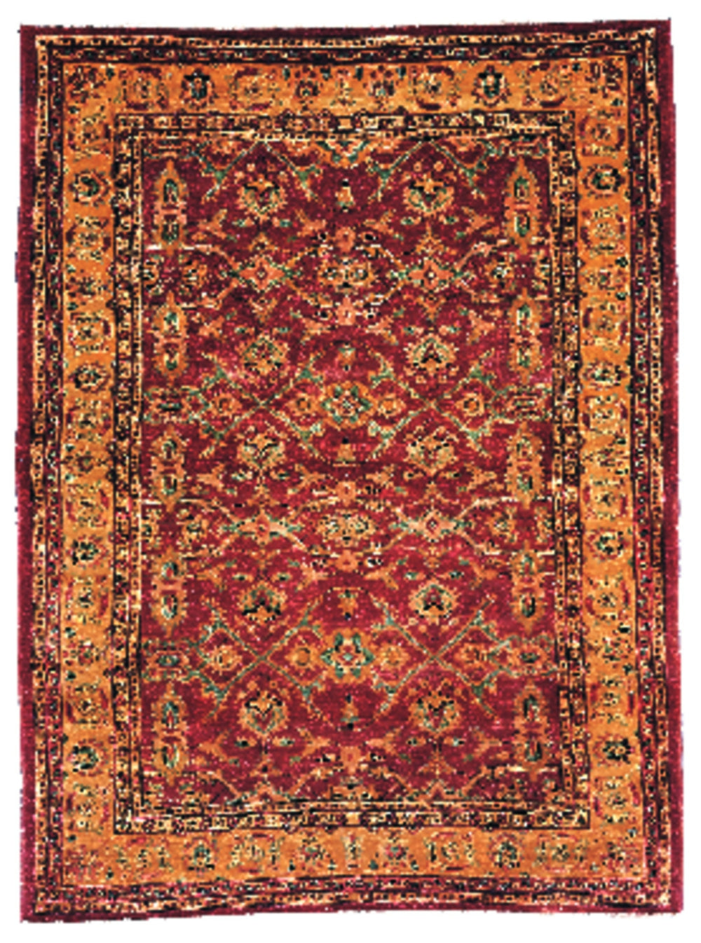 Feizy Alton 0901F Copper/Gold Area Rug