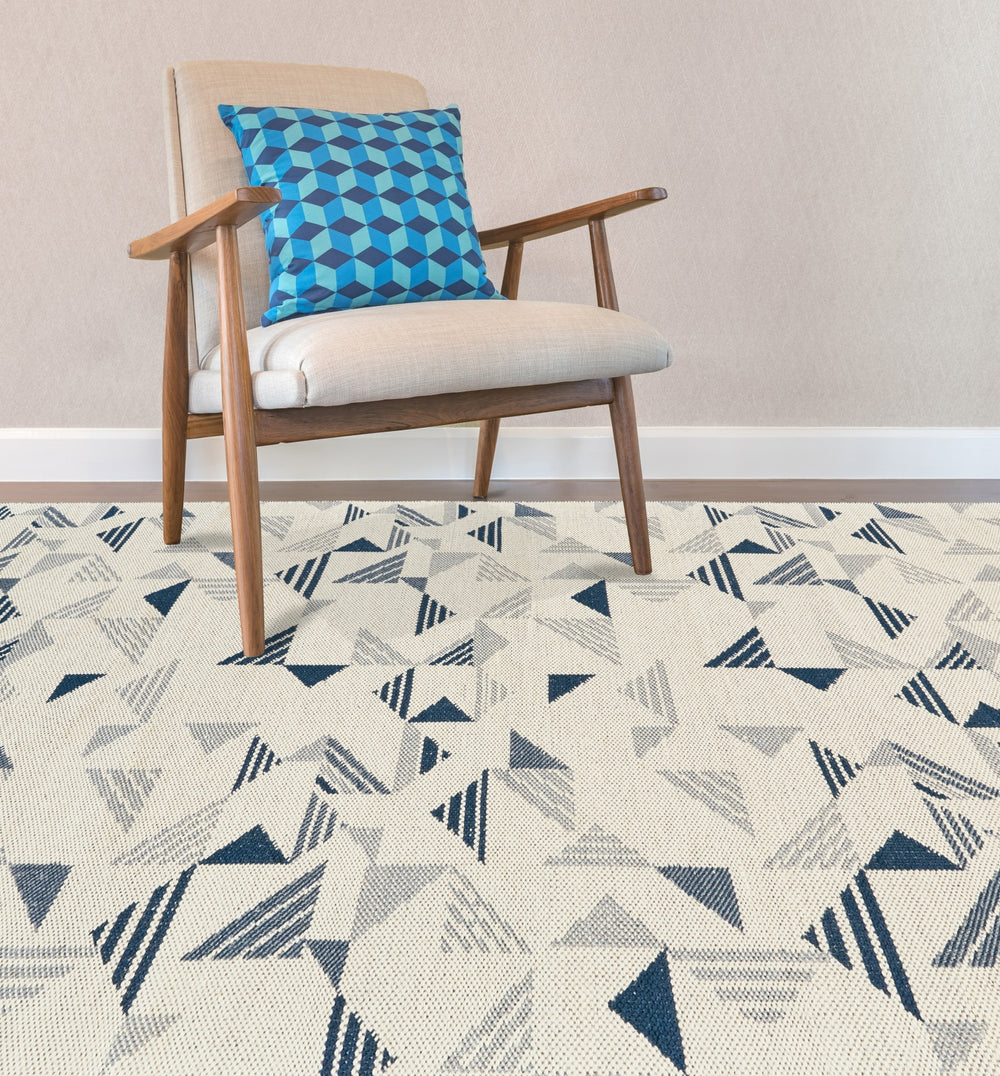 Feizy Bashia I0546 Gray/Blue Area Rug Lifestyle Image Feature
