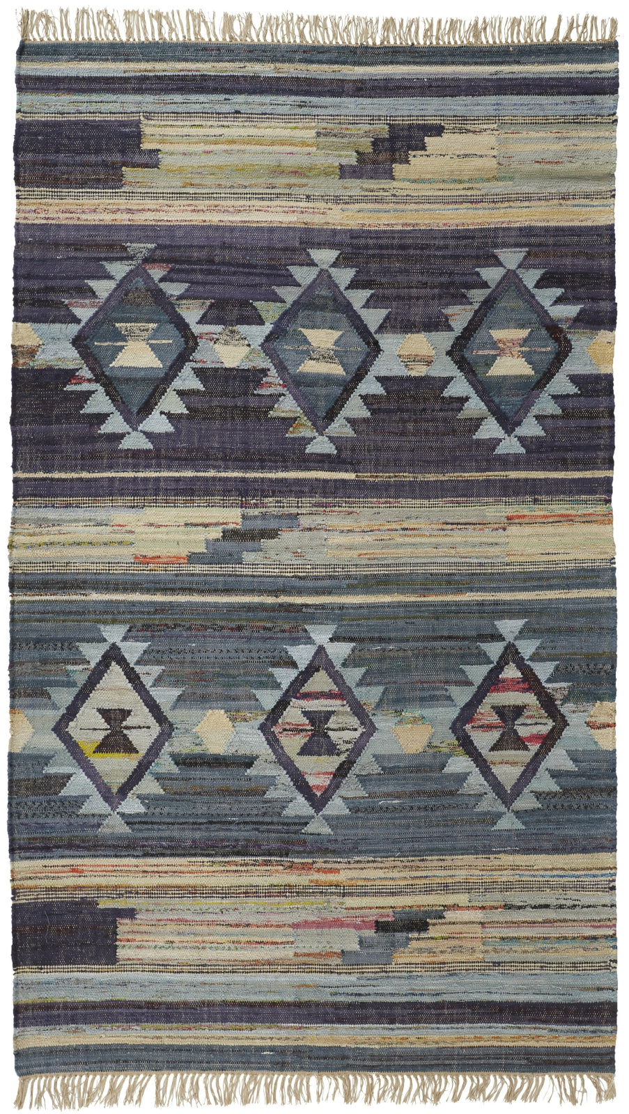 Feizy Ezra Ii I0758 Blue/Purple/Tan Area Rug