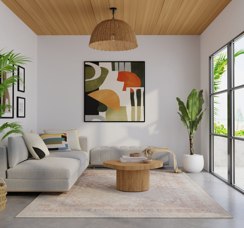Feizy Loralai 8A65F Tan/Orange Area Rug Lifestyle Image Feature