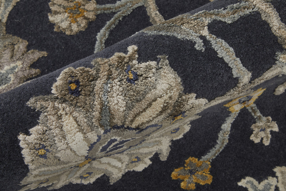 Feizy Prescott 8940F Blue/Silver/Gray Area Rug Lifestyle Image Feature