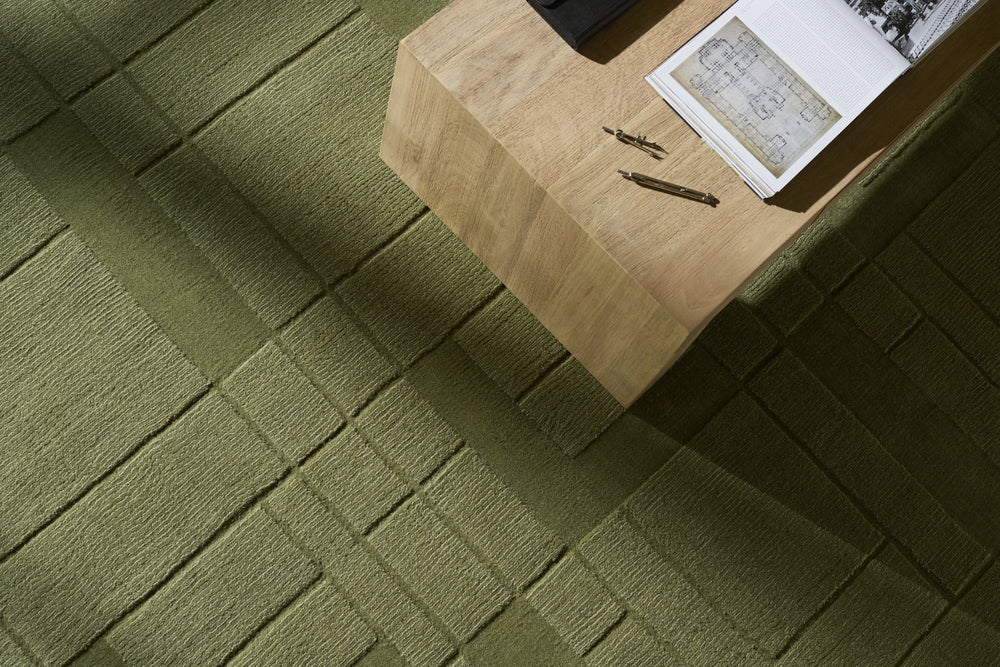 Surya Luxuries FLW-2303 Area Rug by Frank Lloyd Wright Foundation Style Shot Feature