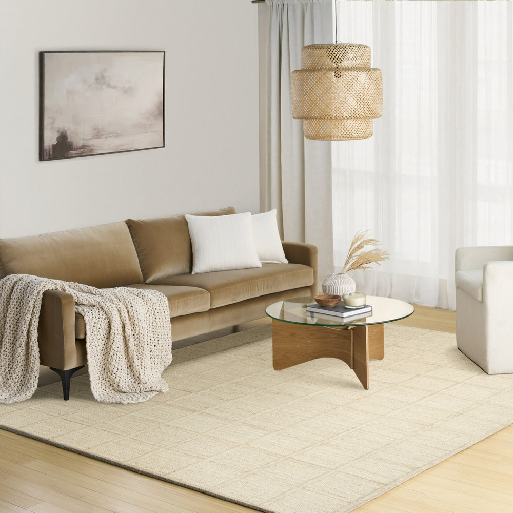 Nourison Pure Framework FRA01 Sand Area Rug by DKNY Room Image Feature