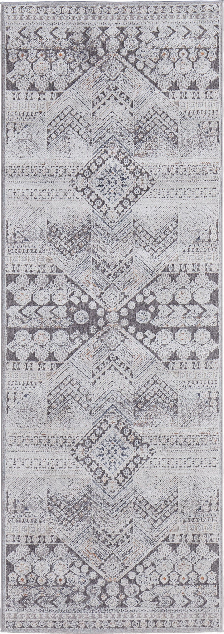 Feizy Francisco 39GDF Ivory/Charcoal Area Rug Lifestyle Image Feature