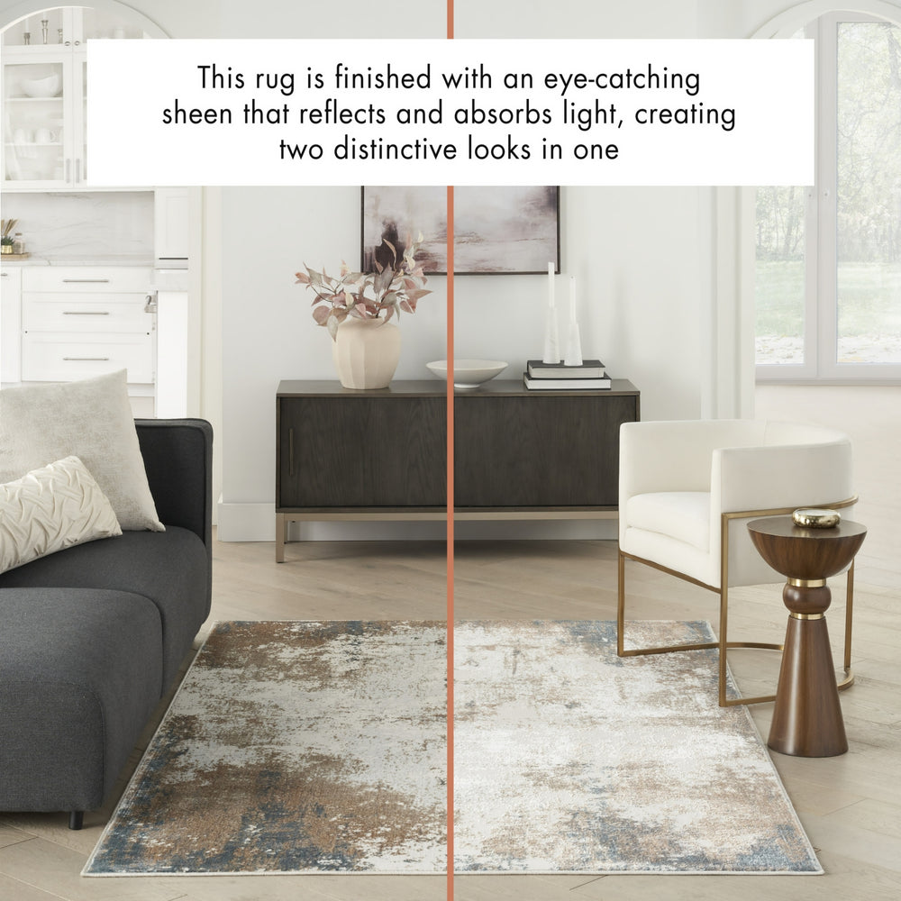 Nourison Glam GLM06 Taupe/Multi Area Rug Room Image Feature