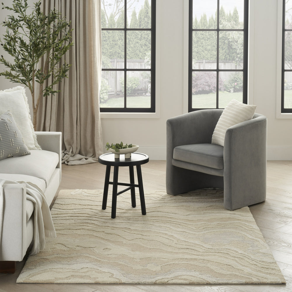 Nourison Graceful GRU01 Beige Area Rug Room Image Feature