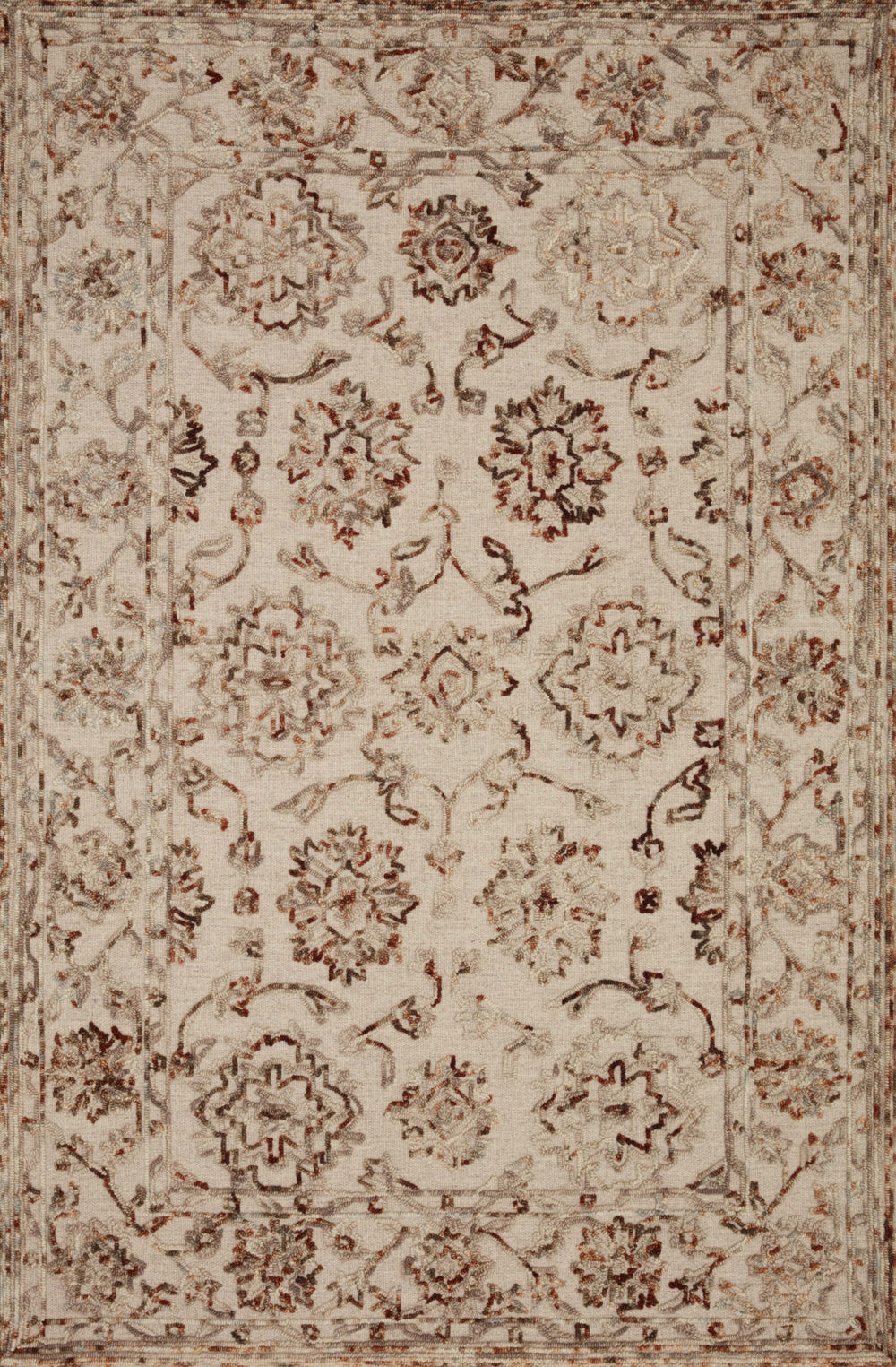 Loloi Halle HAE-03 Taupe/Rust Area Rug