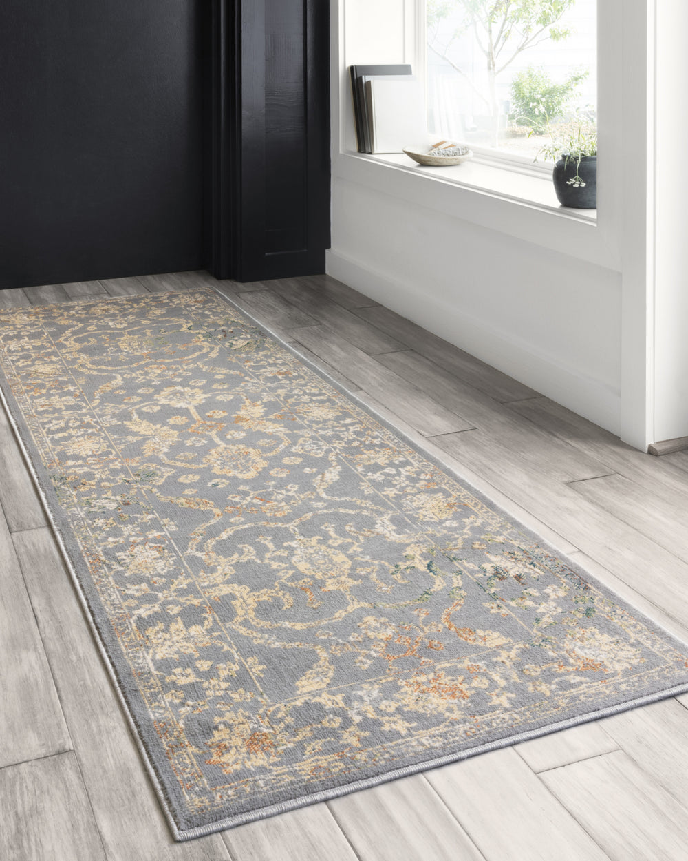 Loloi II Isadora ISA-05 Silver/Silver Area Rug Lifestyle Image Feature