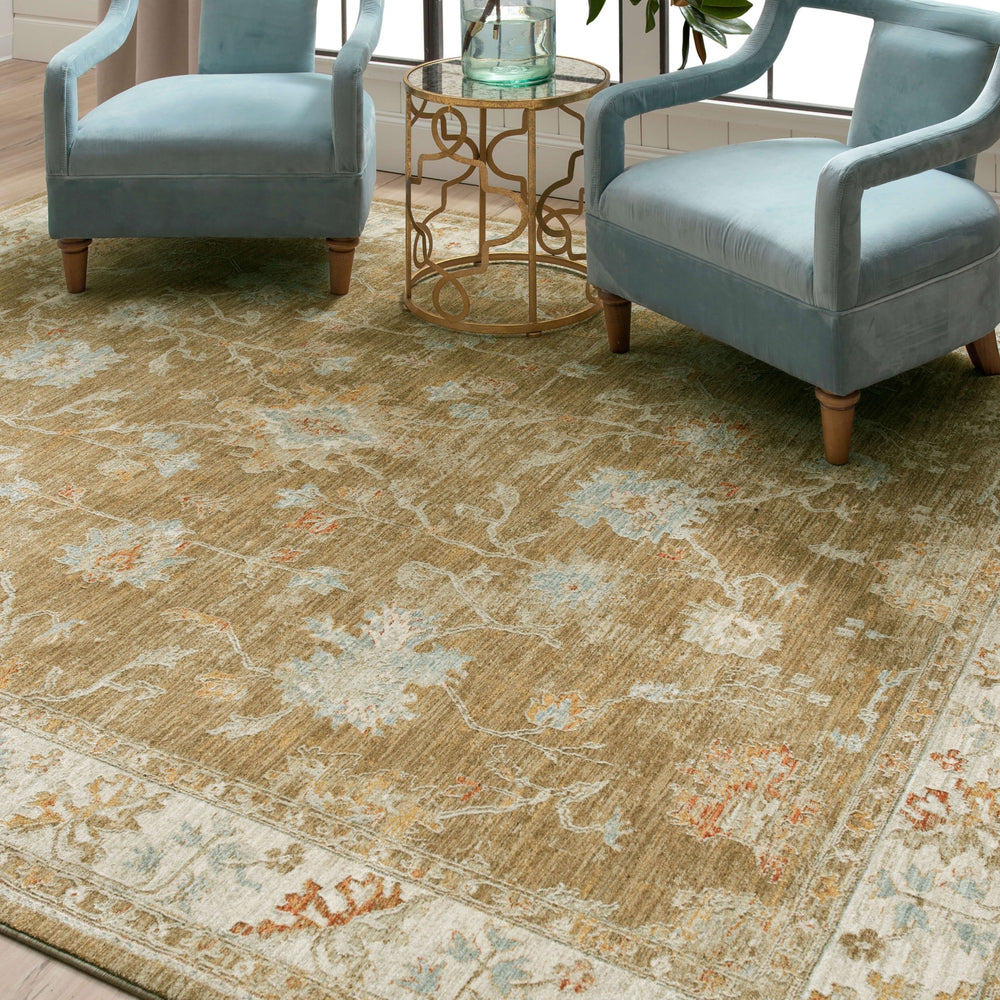 Karastan Adalia Iznik Brown Area Rug Lifestyle Image Feature