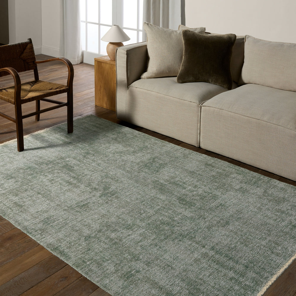 Jaipur Living Everette Tiaret EVR04 Green/Machine Washable Area Rug by Label J