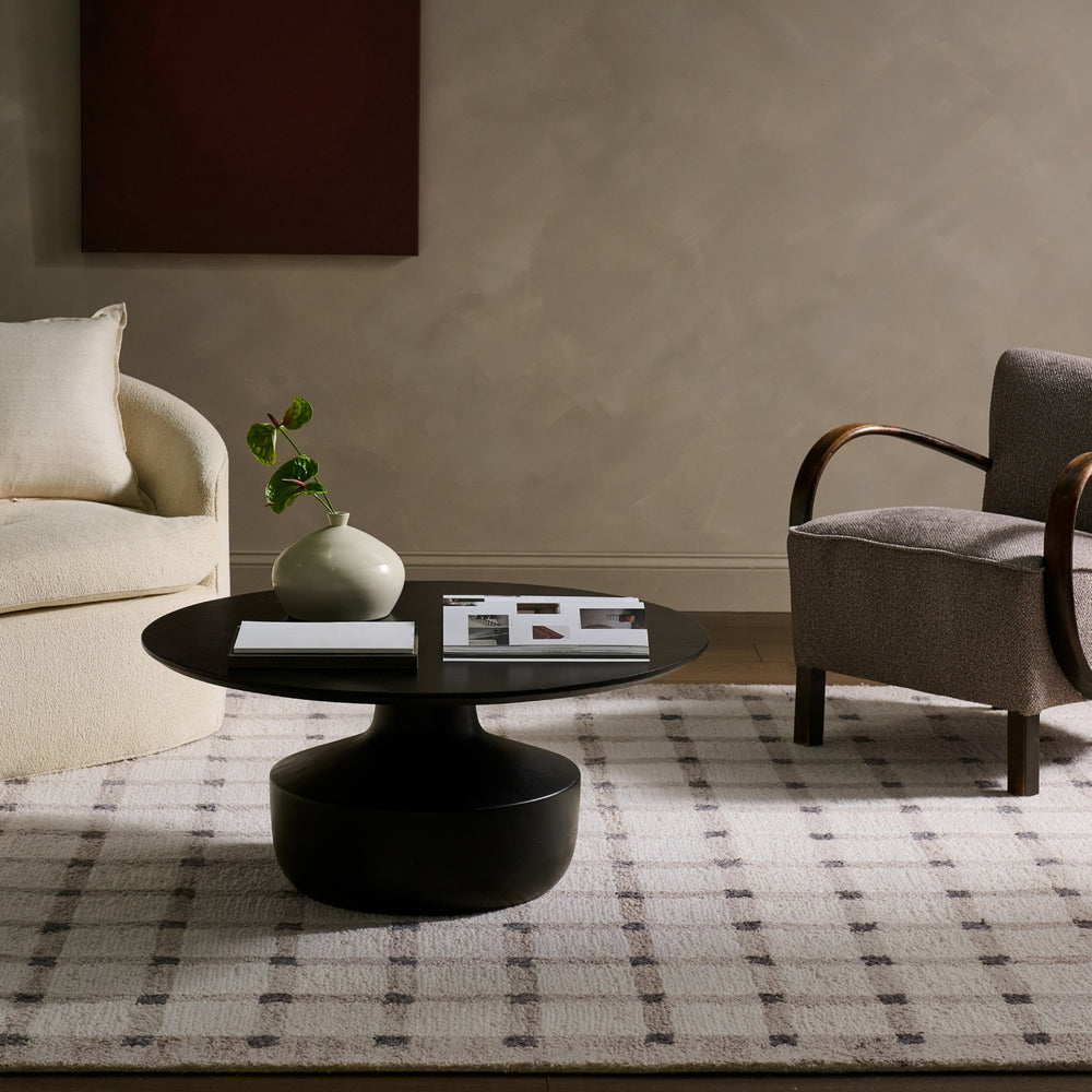 Jaipur Living Form And Weave Hildie FAW02 Ivory / White Tan Beige Area Rug Room Scene Feature