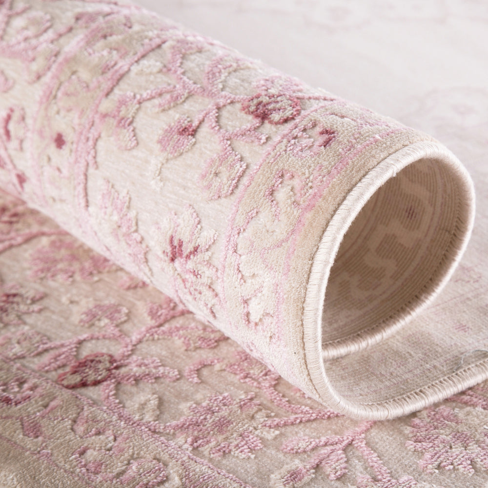 Jaipur Living Fables Malo FB123 Pink/White Area Rug Lifestyle Image Feature