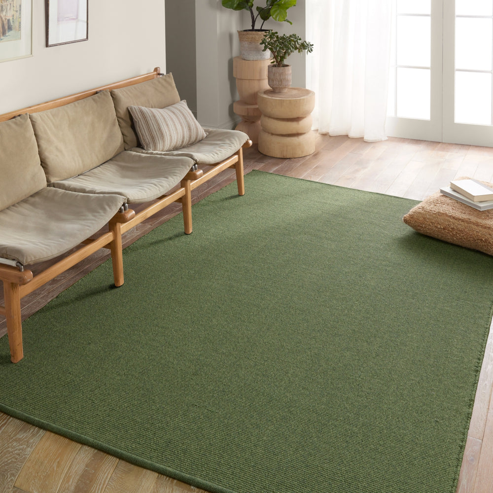 Jaipur Living Flint Texel FLI04 Green Area Rug Lifestyle Image Feature