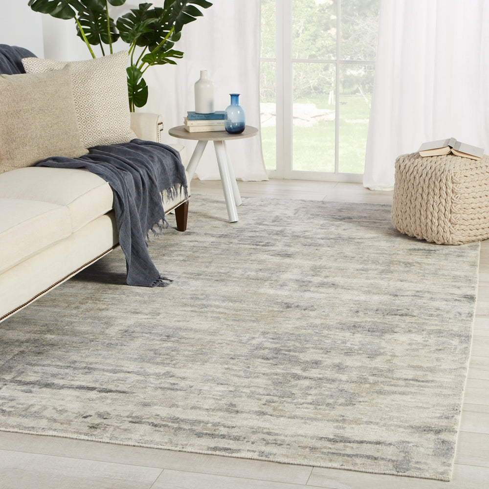 Jaipur Living Malibu by Barclay Butera Retreat MBB02 Gray/Ivory Area Rug Lifestyle Image Feature