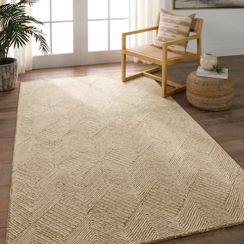 Jaipur Living Mercia Castellan MRC02 Brown/Ivory Area Rug Lifestyle Image Feature