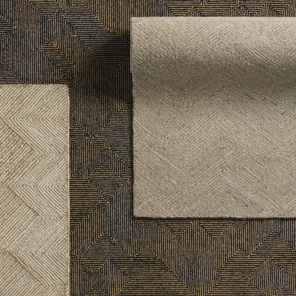 Jaipur Living Mercia Castellan MRC02 Brown/Ivory Area Rug Lifestyle Image Feature