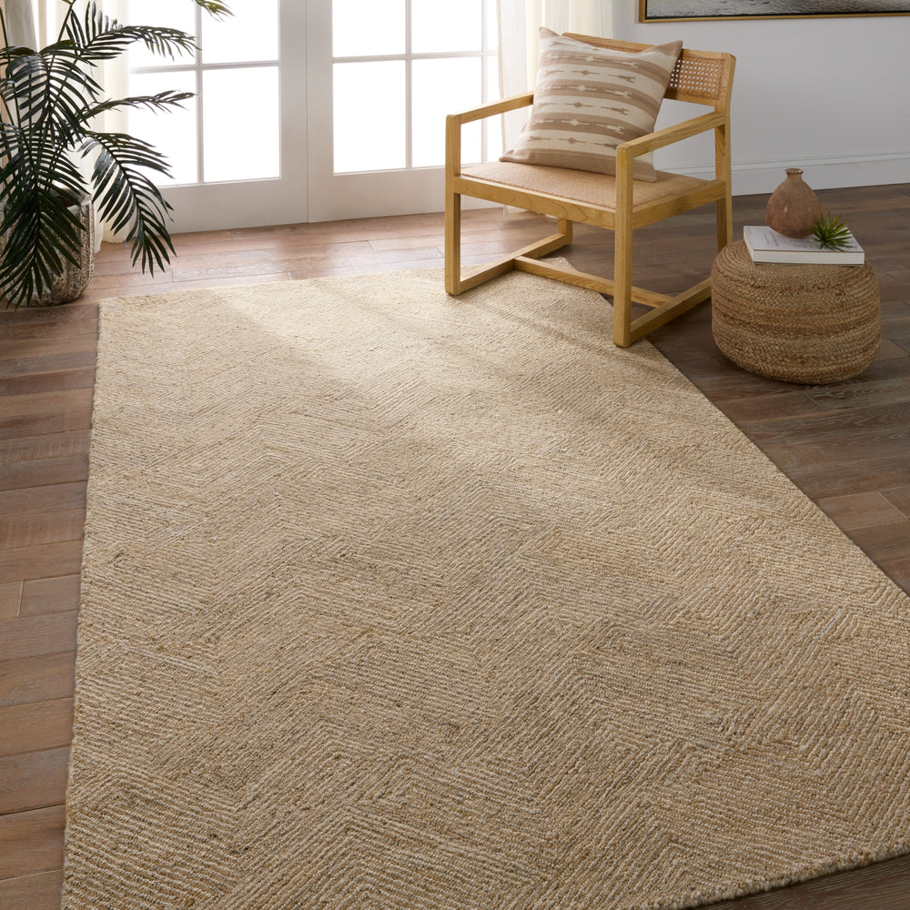 Jaipur Living Mercia Friesian MRC03 Tan/Gray Area Rug Lifestyle Image Feature