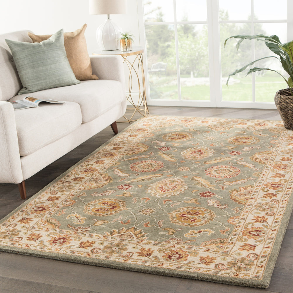 Jaipur Living Mythos Callisto MY06 Green/Beige Area Rug Lifestyle Image Feature
