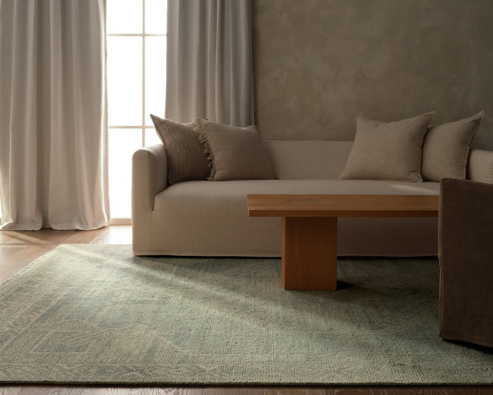 Jaipur Living Sevak Sarosh SEV08 Green Area Rug Lifestyle Image Feature