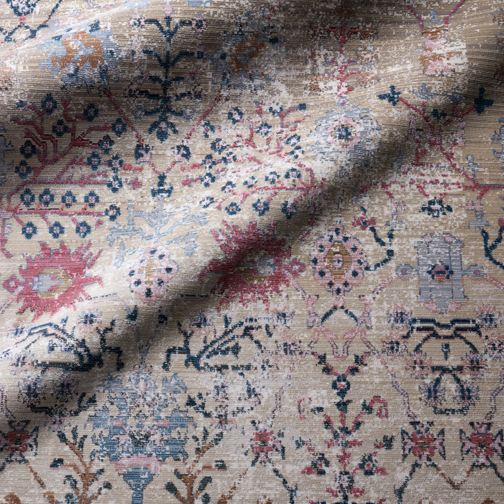Jaipur Living Swoon Elva SWO11 Tan/Blue Area Rug by Vibe Lifestyle Image Feature