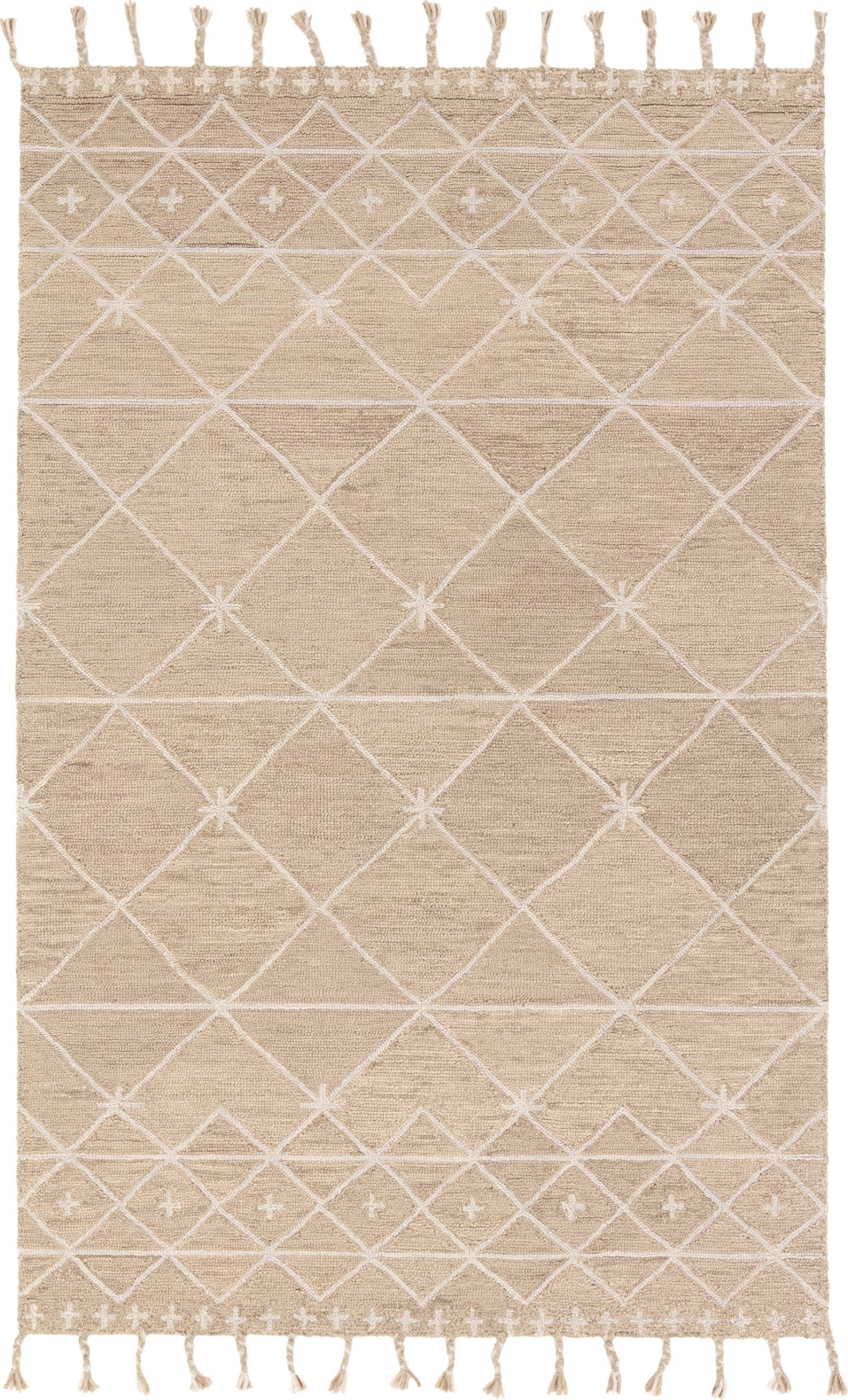 Jaipur Living Vera by Rhea VNK10 Tan/Ivory Area Rug Nikki Chu