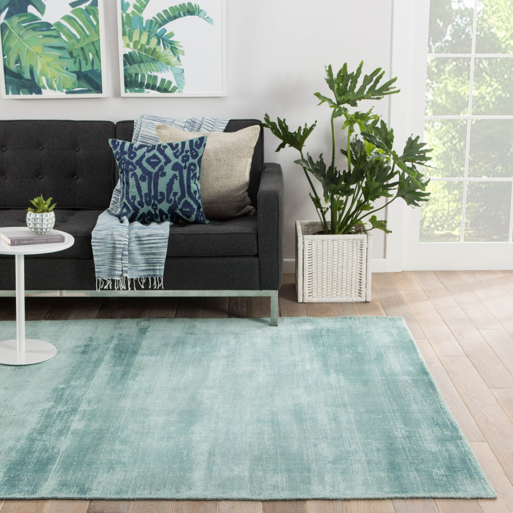 Jaipur Living Yasmin YAS03 Aqua Area Rug Lifestyle Image Feature
