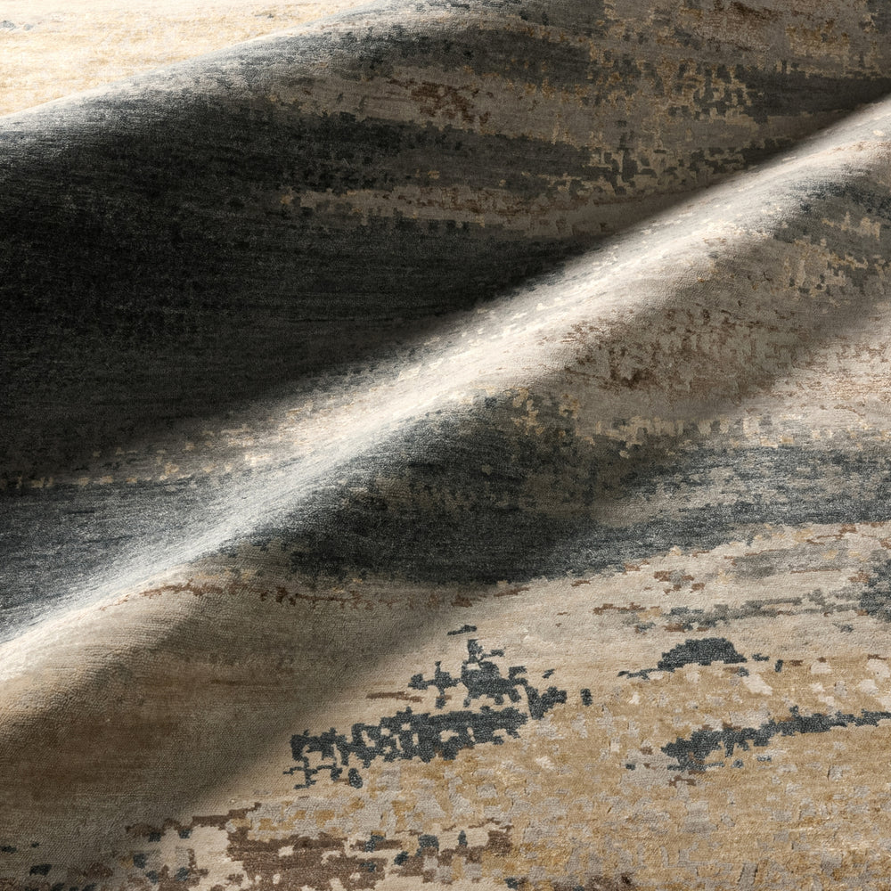 Jaipur Living Wabi Sabi Mignonne ZOB01 Gold/Gray Area Rug by Zoe Bios Creative Lifestyle Image Feature