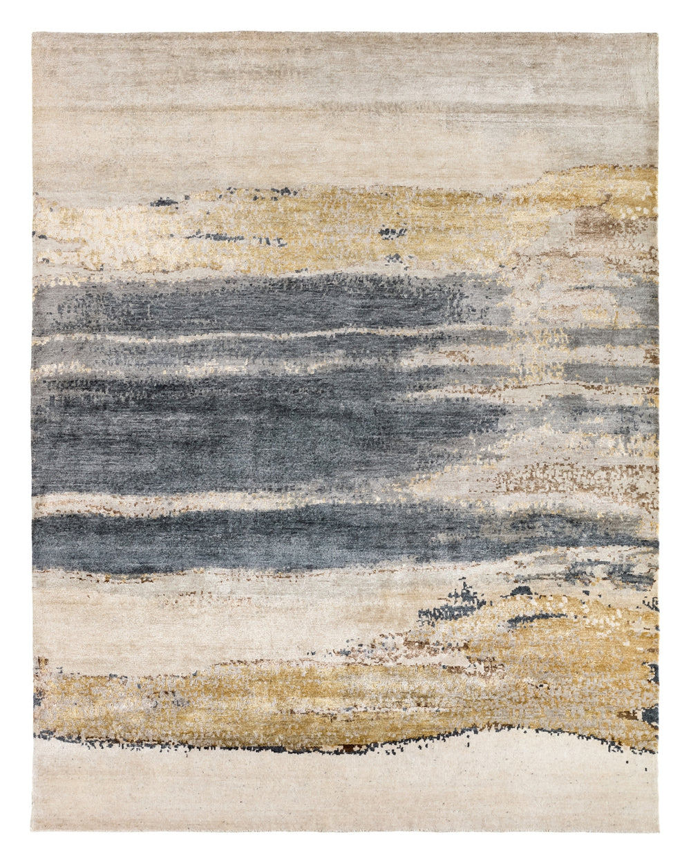 Jaipur Living Wabi Sabi Mignonne ZOB01 Gold/Gray Area Rug by Zoe Bios Creative