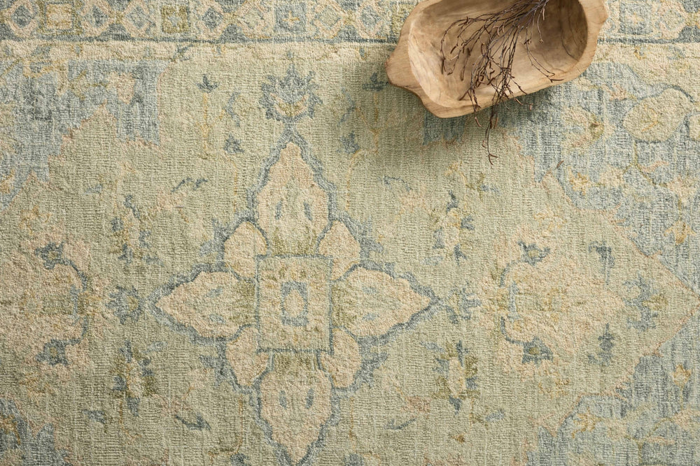 Loloi Julian JI-07 Seafoam Green/Spa Area Rug Lifestyle Image Feature