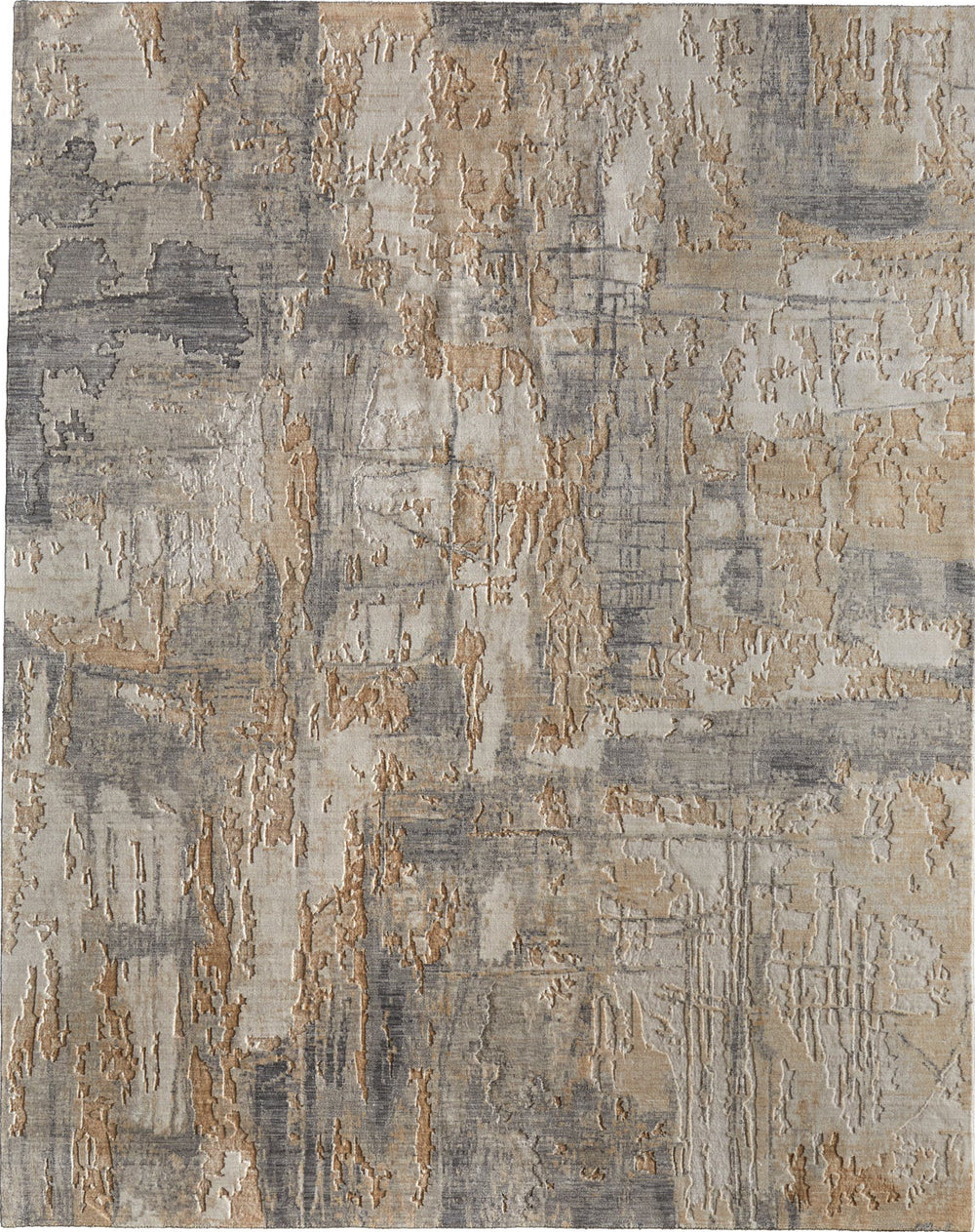 Feizy Jaxson 39PWF Gray/Tan/Ivory Area Rug