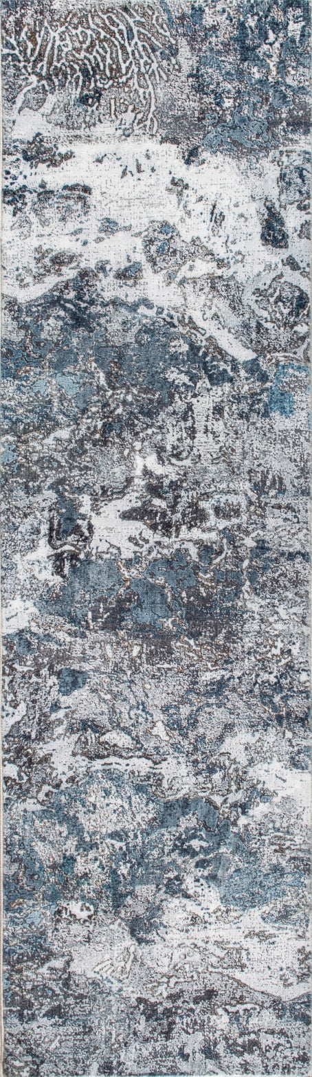KAS Roxy 2804 Grey/Blue Galaxy Area Rug Lifestyle Image Feature