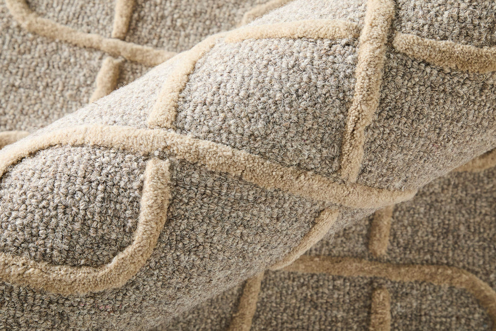 Feizy Kimball 8A35F Gray/Taupe/Tan Area Rug Lifestyle Image Feature
