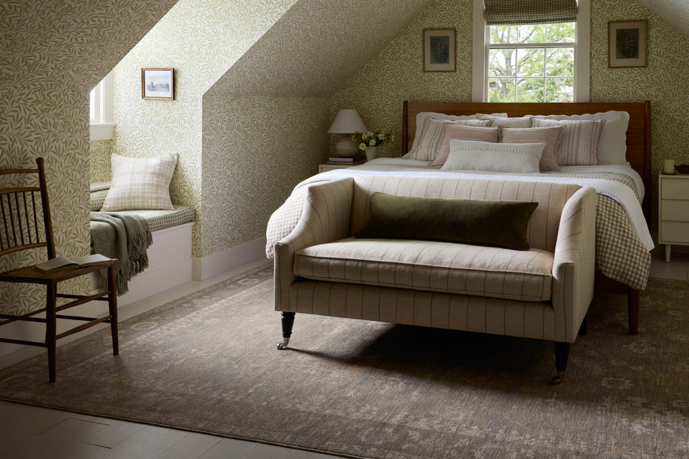 Chris Loves Julia X Loloi Louisa LOI-04 Lagoon/Ivory Area Rug Lifestyle Image Feature