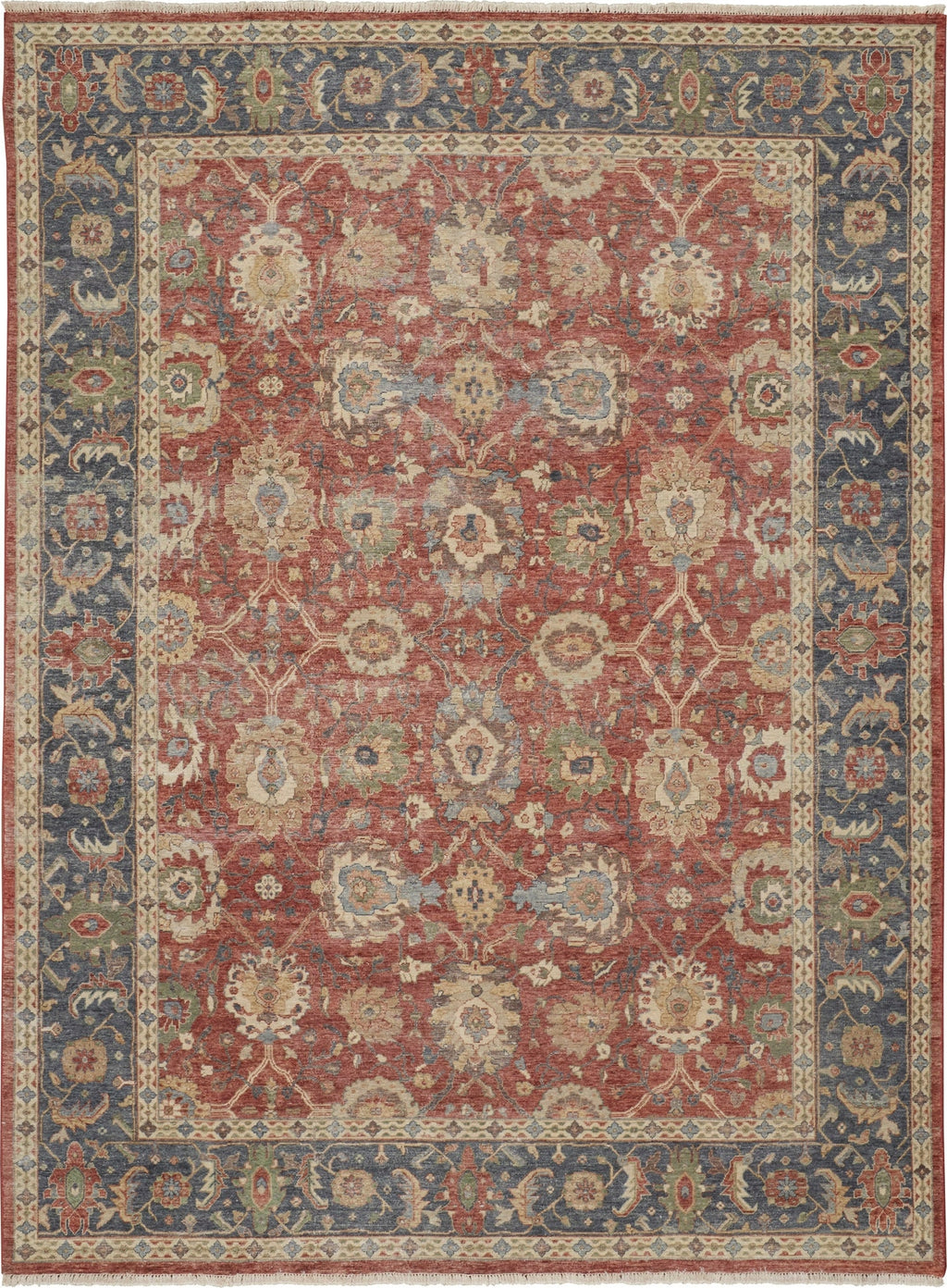 Havila Fine Rugs Mughal H1762 Red/Blue Area Rug – Incredible Rugs and Decor