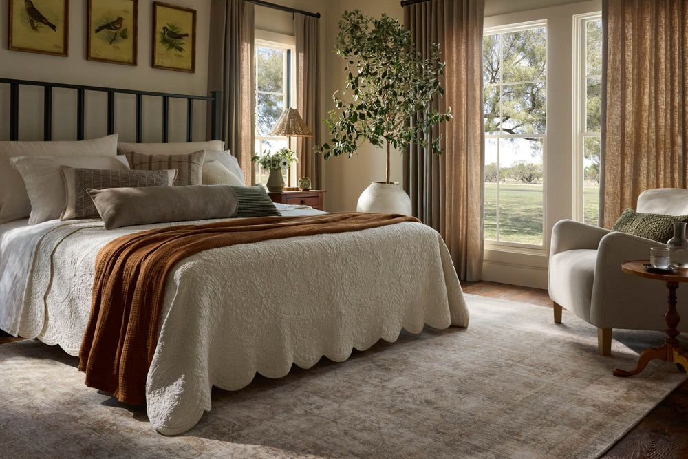 Loloi Marcella MAC-01 Sage / Gold Area Rug Lifestyle Image Feature