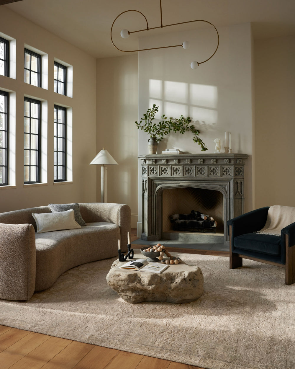 Loloi Marianne MAA-01 Beige grey Area Rug Lifestyle Image Feature